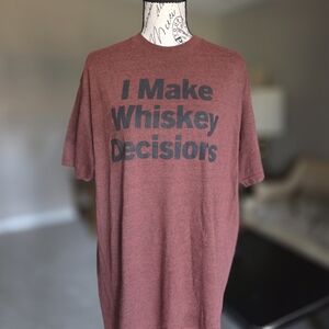 Hybrid Apparel Men's Maroon Graphic Tee